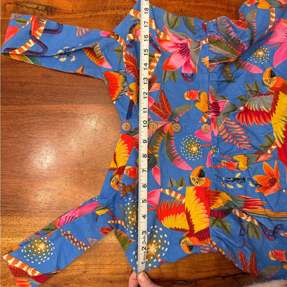 FARM Rio Blue Parrot Print Mini Dress - Picture 3 of 5